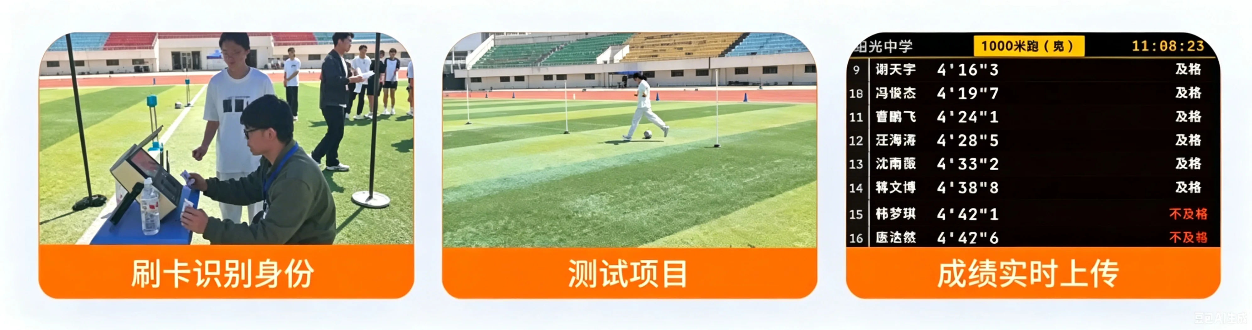 菏泽体考圆满收官,检录、测试、成绩上传一体化